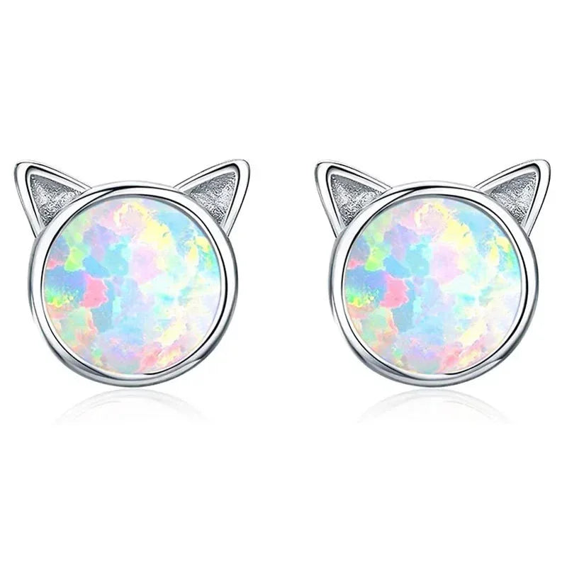 Unicorn Stud Earrings for Little Girl Kids Crystal Cat Butterfly Rainbow Heart Star Earring-Dollar Bargains Online Shopping Australia