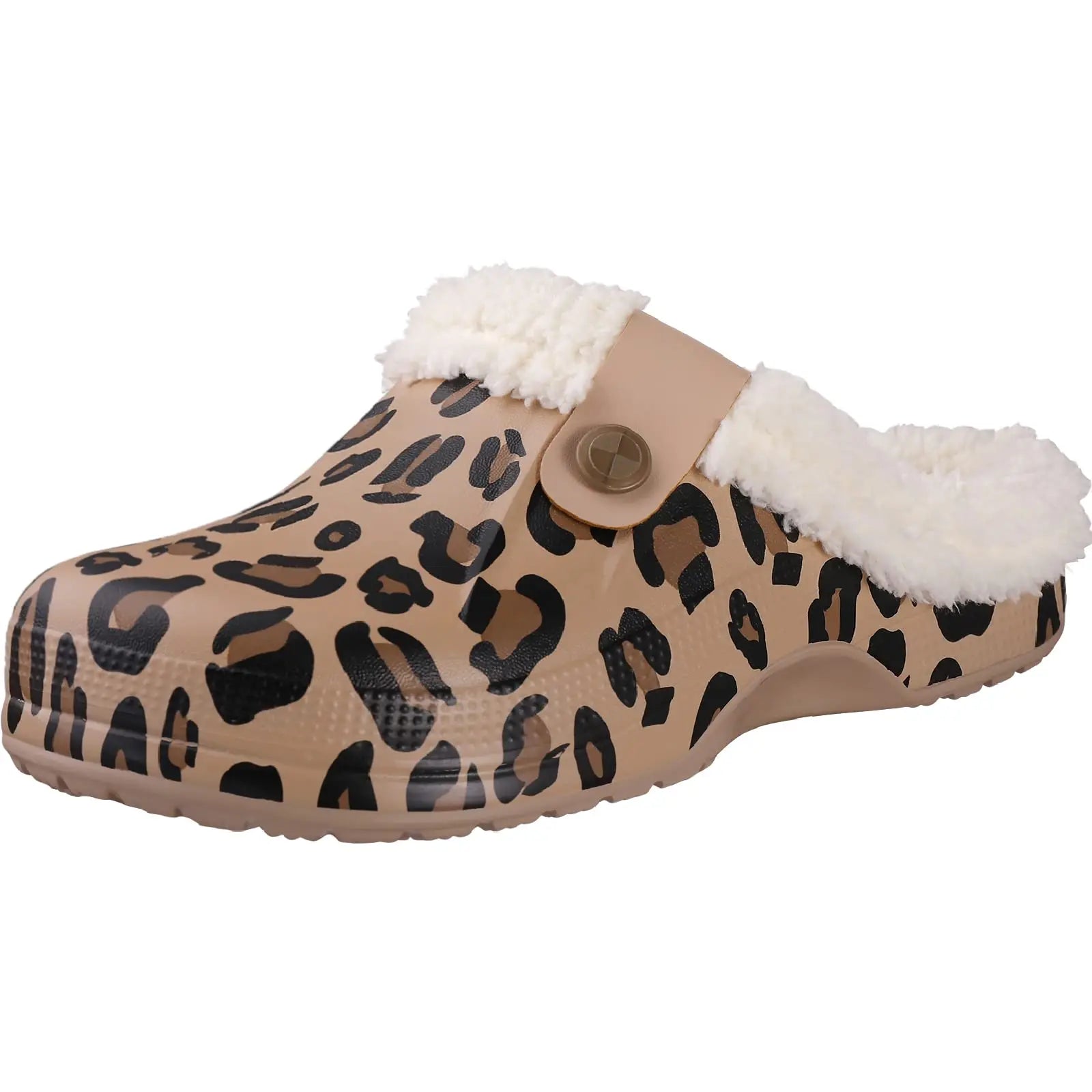 Plush Fur Clogs Slippers For Women Men Winter Soft Furry Slippers Waterproof Garden Shoes Multi-Use Indoor Home Shoes-Dollar Bargains Online Shopping Australia