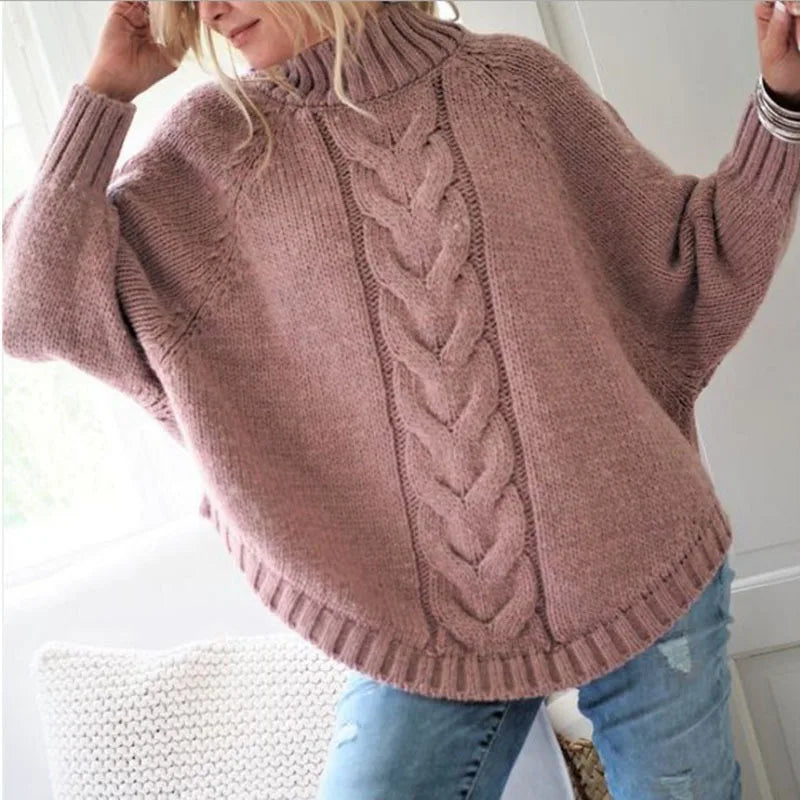 Women Sweater Casual Pullovers Basics Knitted Loose O-neck Batwing Sleeve Elegance Sweet Female Clothing-Dollar Bargains Online Shopping Australia