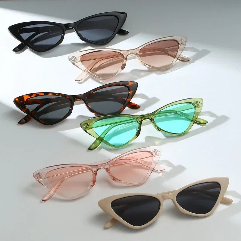 Fashion Women's Luxury Cat Eye Sunglasses Triangle Vintage Design UV400 Sun Glasses Unisex Classic Small Outdoor Goggle Shades-Dollar Bargains Online Shopping Australia
