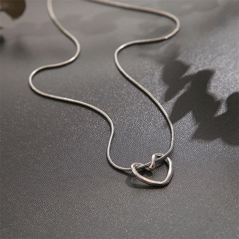 Black Heart Pendant Necklace Punk Shiny Rhinestone Star Asymmetric Chain Necklace for Women Neck Chain Y2K Jewelry-Dollar Bargains Online Shopping Australia