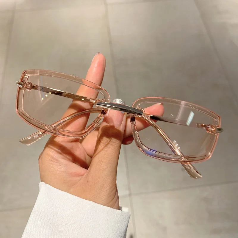 Y2K Square Sunglasses Women Vintage Fashion Sun Glasses For Men Trendy Punk Pink Candy Color Shades UV400-Dollar Bargains Online Shopping Australia