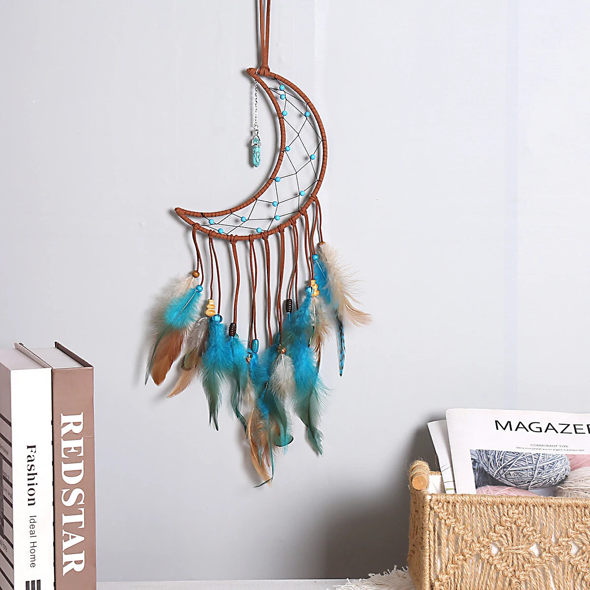 Aesthetic Dream Catcher Room Wall Decor Art Handmade Feather Life Tree Luxury Decorative Items For Home Decorations Accessories-Dollar Bargains Online Shopping Australia