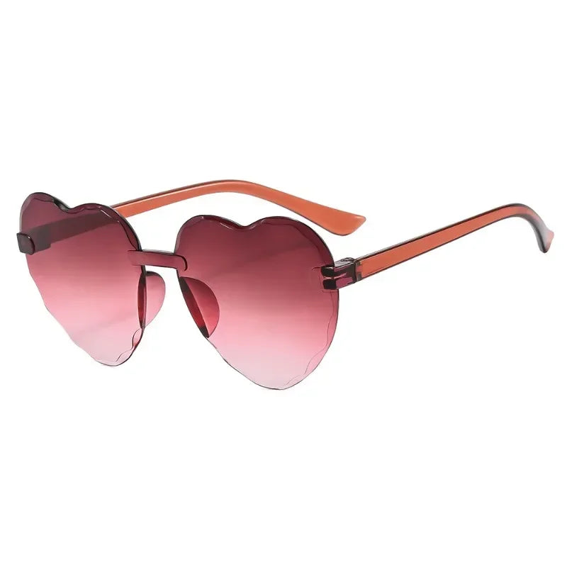 Children's Adult Peach Heart Sunglasses Trend Love Baby Sunglasses Cute Glasses Retro Sunglasses-Dollar Bargains Online Shopping Australia