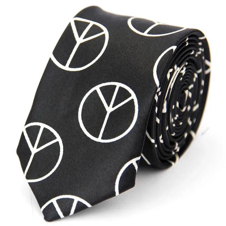 Narrow Ties for Men Women 5cm (2") Skinny Wedding Black Blue Red Pink White Purple Green Gray Piano Skull Slim Necktie-Dollar Bargains Online Shopping Australia