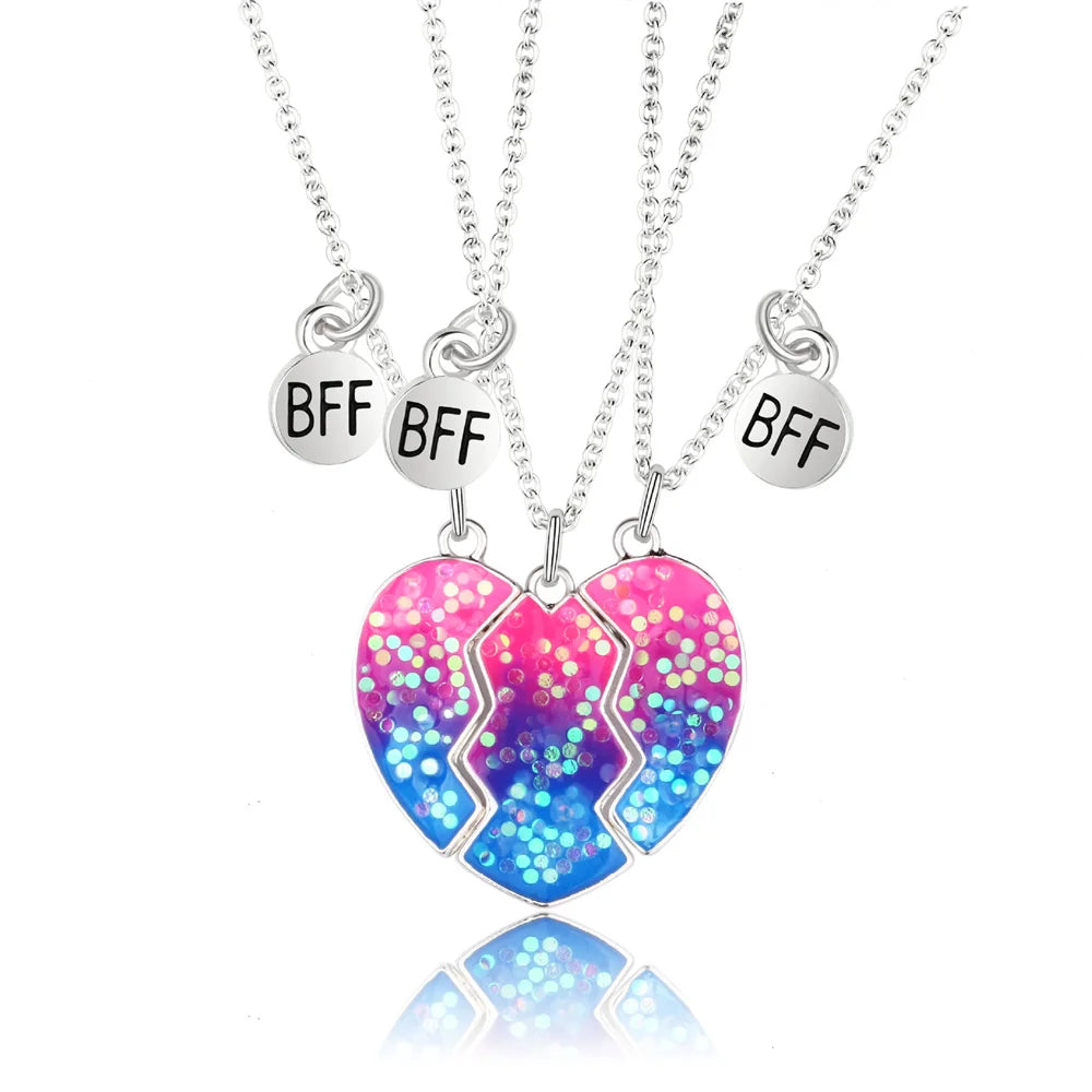 Best Friend Necklace 2-Piece Pendant Necklace Good Friend Forever Necklace Choker Friendship BFF Men And Women Jewelry Gift-Dollar Bargains Online Shopping Australia