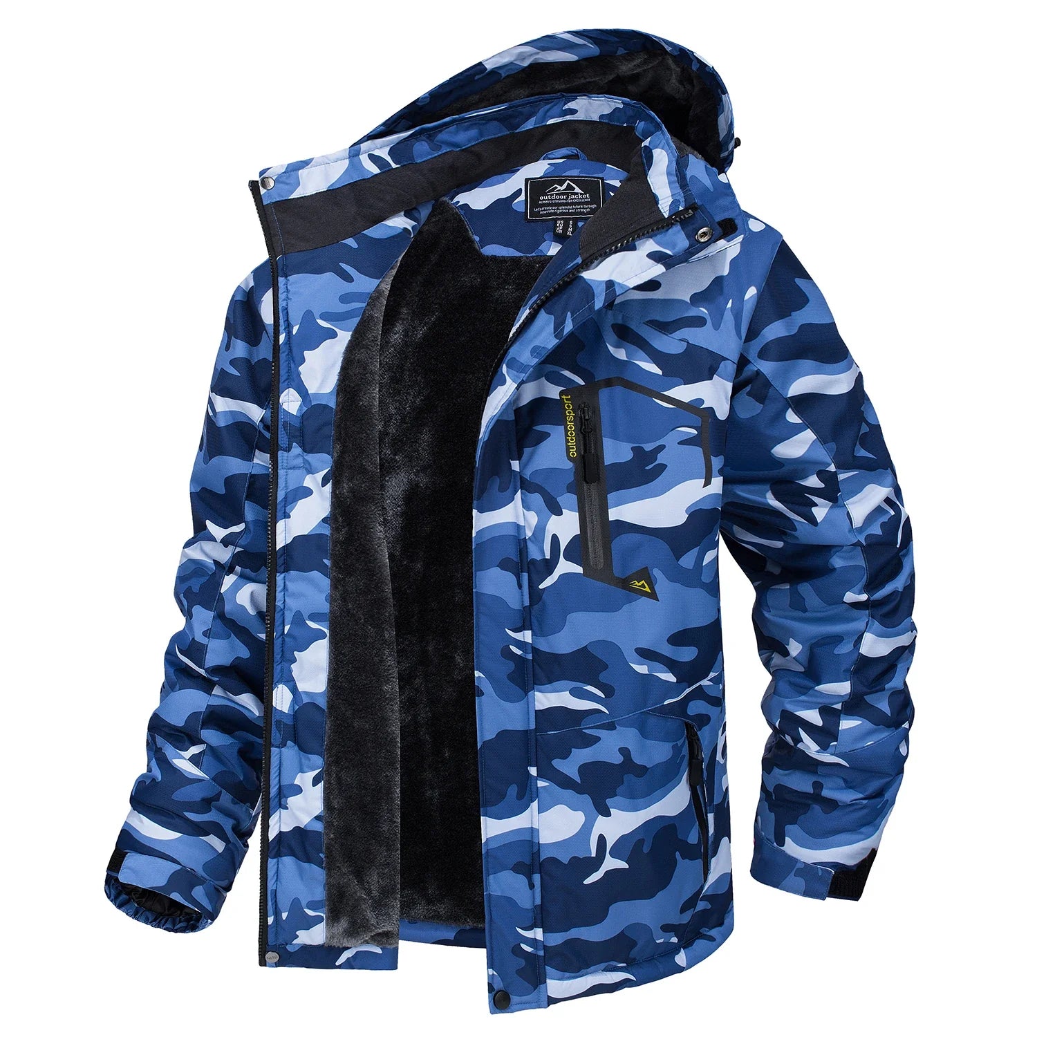 Fleece Lining Mountain Jackets Mens Hiking Jackets Outdoor Removable Hooded Coats Ski Snowboard Parka Winter Outwear-Dollar Bargains Online Shopping Australia