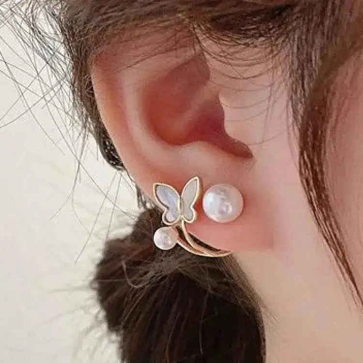 925 Silver Needle Korean Fashion Imitation Pear Earrings For Women Jewelry Luxury Women's Heart Stud Earrings-Dollar Bargains Online Shopping Australia