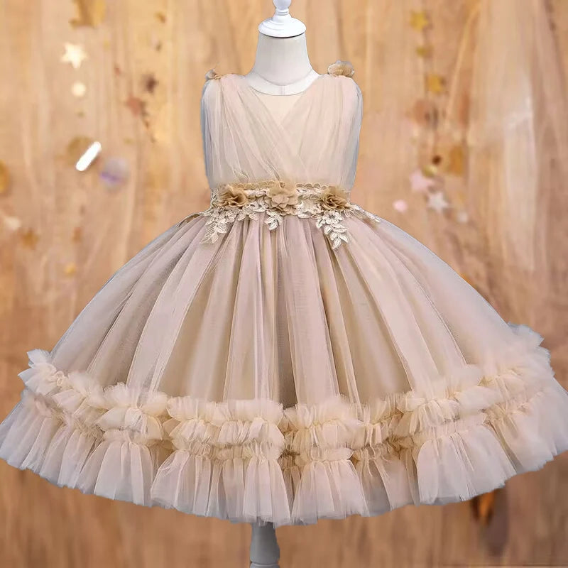 Kids Tutu Birthday Princess Party Dress for Girls Infant Lace Children Bridesmaid Elegant Dress for Girl baby Girls Clothes-Dollar Bargains Online Shopping Australia