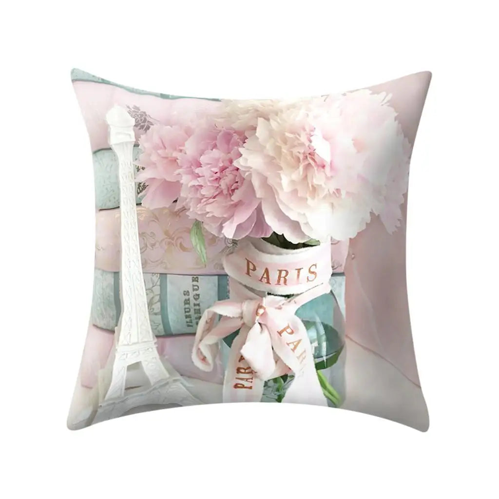 Floral Print Pillow Cover Sofa Cushion Home Decor-Dollar Bargains Online Shopping Australia