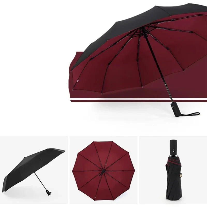 Windproof Double Layer Resistant Umbrella Fully Automatic Rain Men Women 10K Strong Luxury Business Male Large Umbrellas Parasol-Dollar Bargains Online Shopping Australia