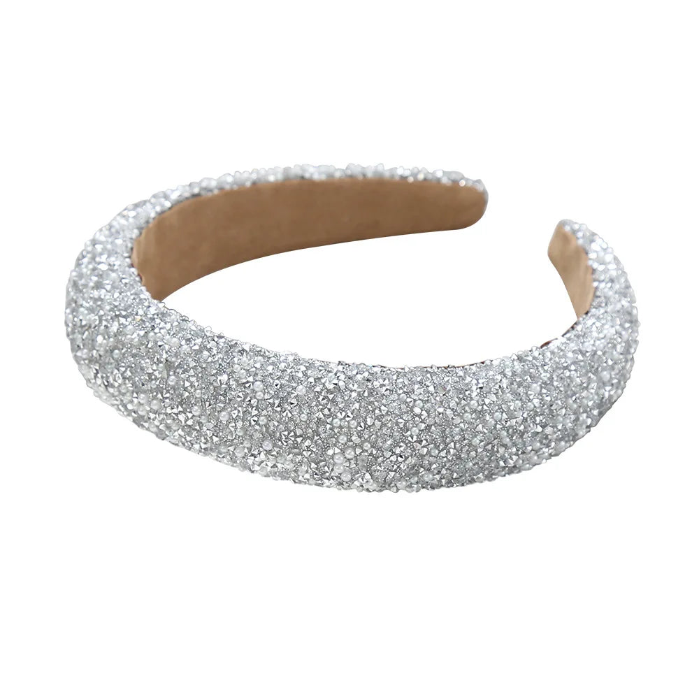 Diamond Headband Glitter Sparkle Jeweled Womens Headbands Hair Bands Wide Fashion Hair Hoops Girls Hair Accessories Gifts-Dollar Bargains Online Shopping Australia