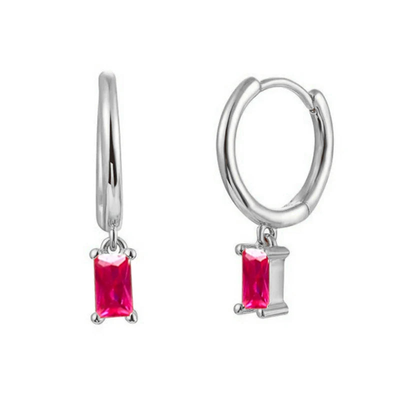Gold Filled Stud Earrings Set For Women Ear Cuffs Colorful Zircon Dangle Hoop Earrings Fashion Party Jewelry-Dollar Bargains Online Shopping Australia