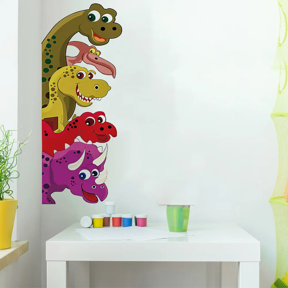 Funny Probe Dinosaur Room Decor Wall Decals Behind The Door Stickers Kids Bedroom Living Room Children Nursery Mural Wall Art-Dollar Bargains Online Shopping Australia