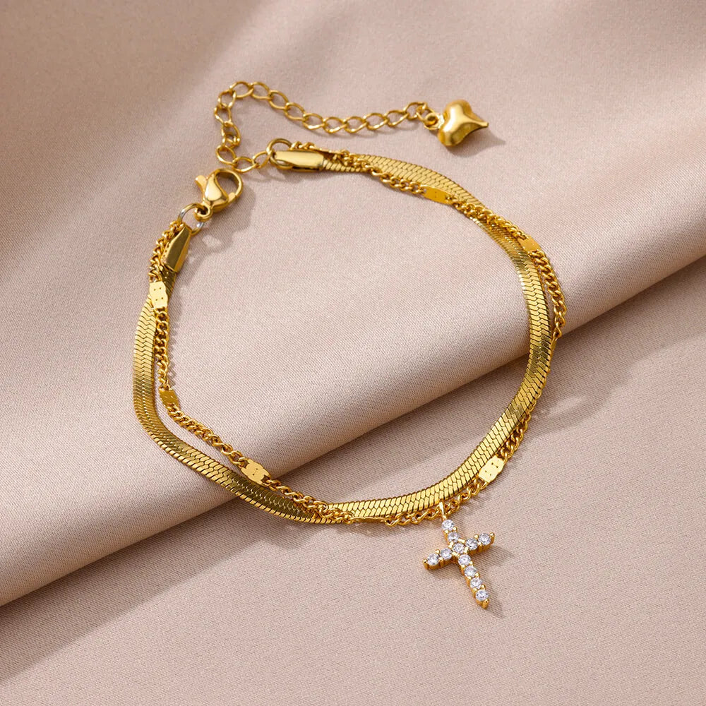 Anklets for Women Summer Beach Accessories Stainless Steel Imitation Pearl Chain Anklet Gold Color Leg Bracelets Bodychain Gifts-Dollar Bargains Online Shopping Australia