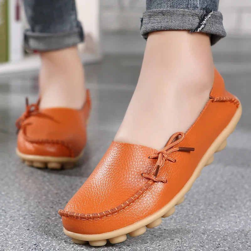 Shoes Women Moccasins Flats Woman Loafers Genuine Leather Female Shoes Slip On Ballet Nurse-Dollar Bargains Online Shopping Australia