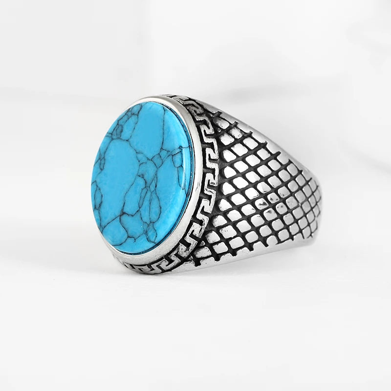 Stainless Steel Jewelry Ring Men Black Stone Rings Charm Fashion Male Women Finger Band Engagement Wedding Gift-Dollar Bargains Online Shopping Australia