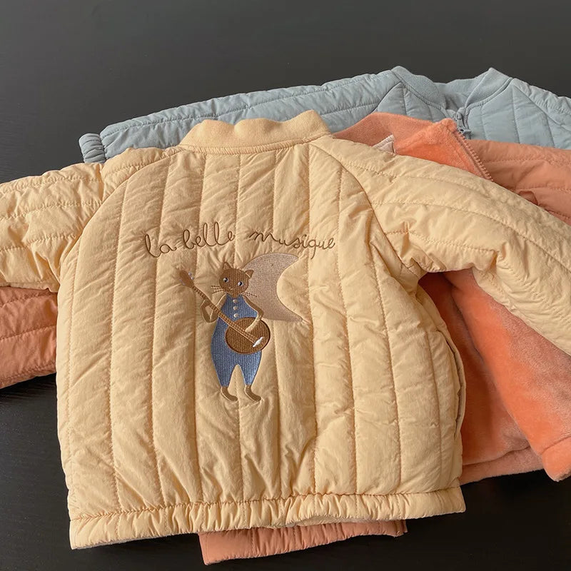Winter Kids Plush Coat Children's Cotton Thicken Jacket Down Parkas Baby Snow Wear-Dollar Bargains Online Shopping Australia