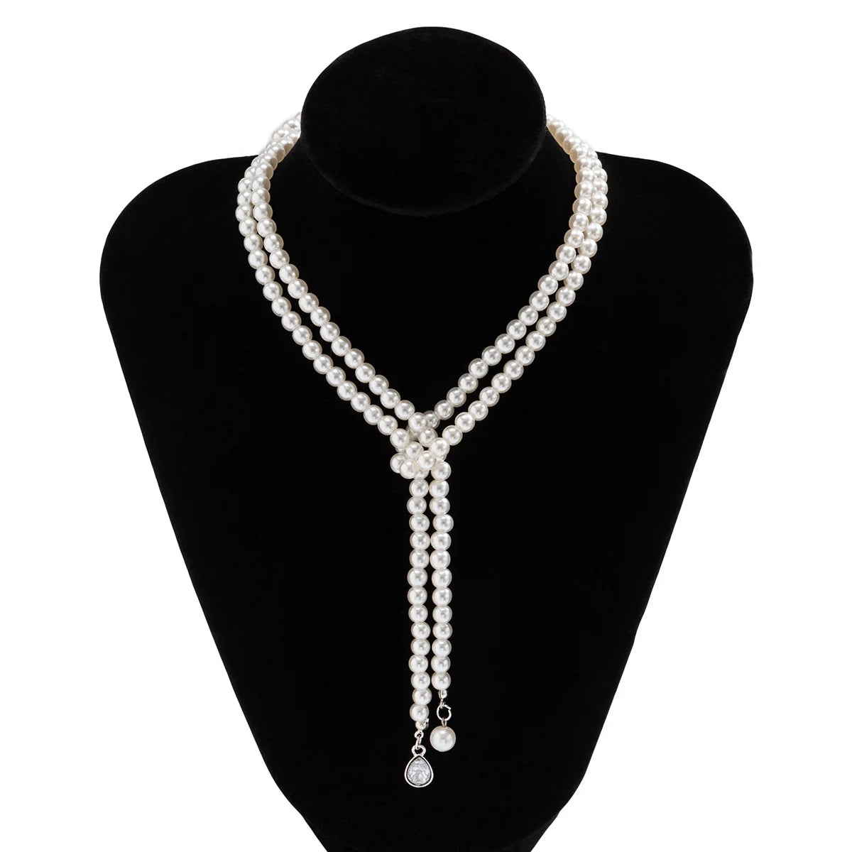 Beads Chain Kpop Pearl Choker Necklace Silver Color Goth Chocker Jewelry On The Neck Pendant For Women Girl Collar-Dollar Bargains Online Shopping Australia