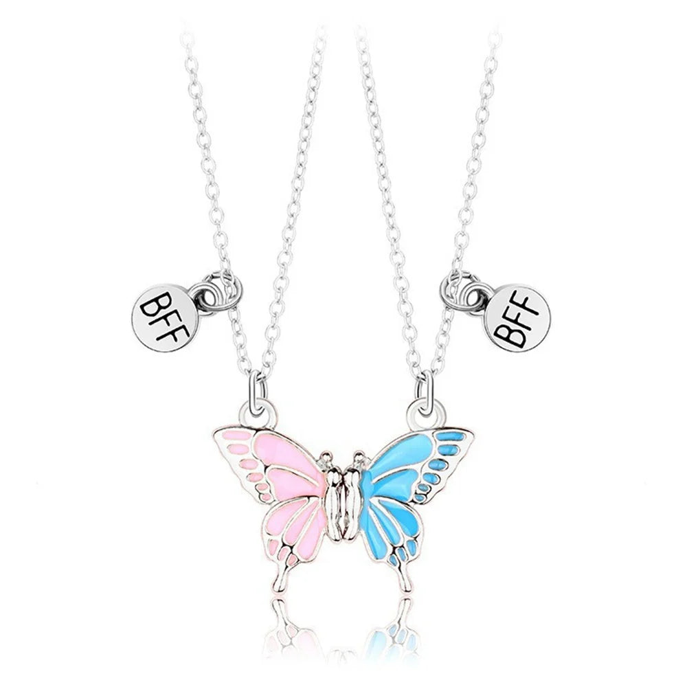 Best Friend Necklace 2-Piece Pendant Necklace Good Friend Forever Necklace Choker Friendship BFF Men And Women Jewelry Gift-Dollar Bargains Online Shopping Australia