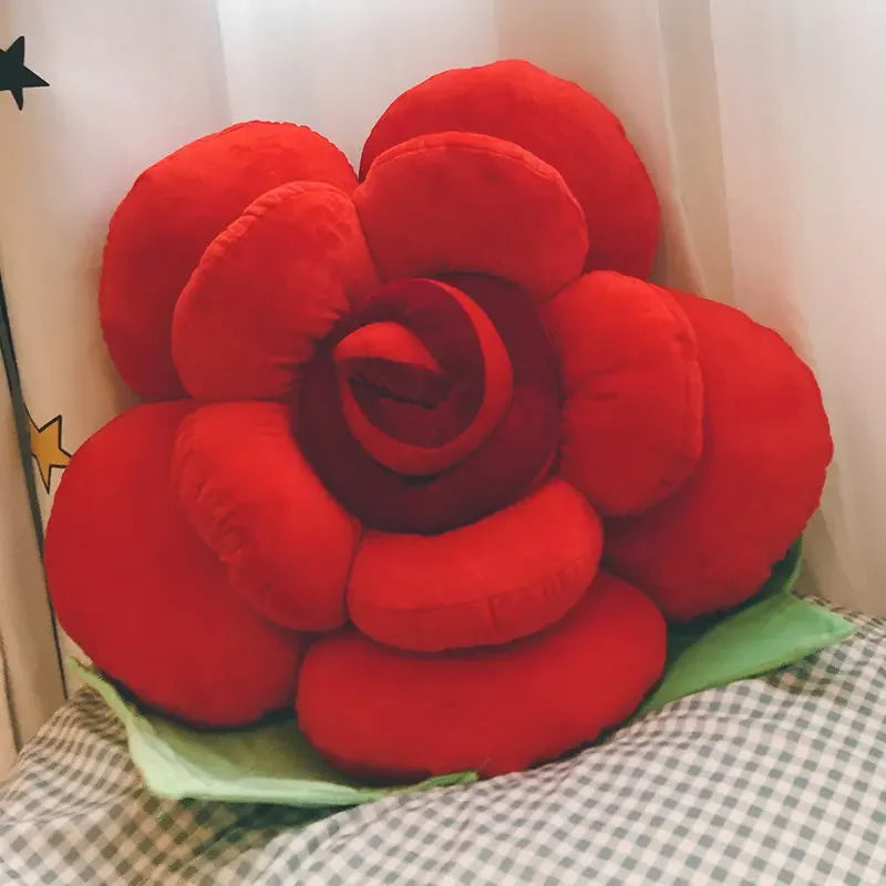 Stuffed Toys Simulation Rose Flower Pillow Cushion Stuffed Plush Toy Three-dimensional Petal Fashion Sofa Cushion Gift Toys-Dollar Bargains Online Shopping Australia