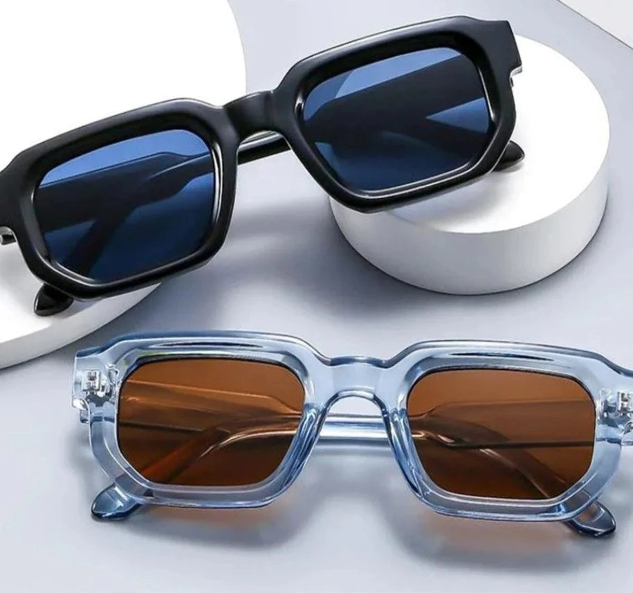 Vintage Rectangle Frame Sunglasses Fashion Retro Sun Glasses Luxury Brand Design UV400 Shades Eyewear Women Goggles-Dollar Bargains Online Shopping Australia