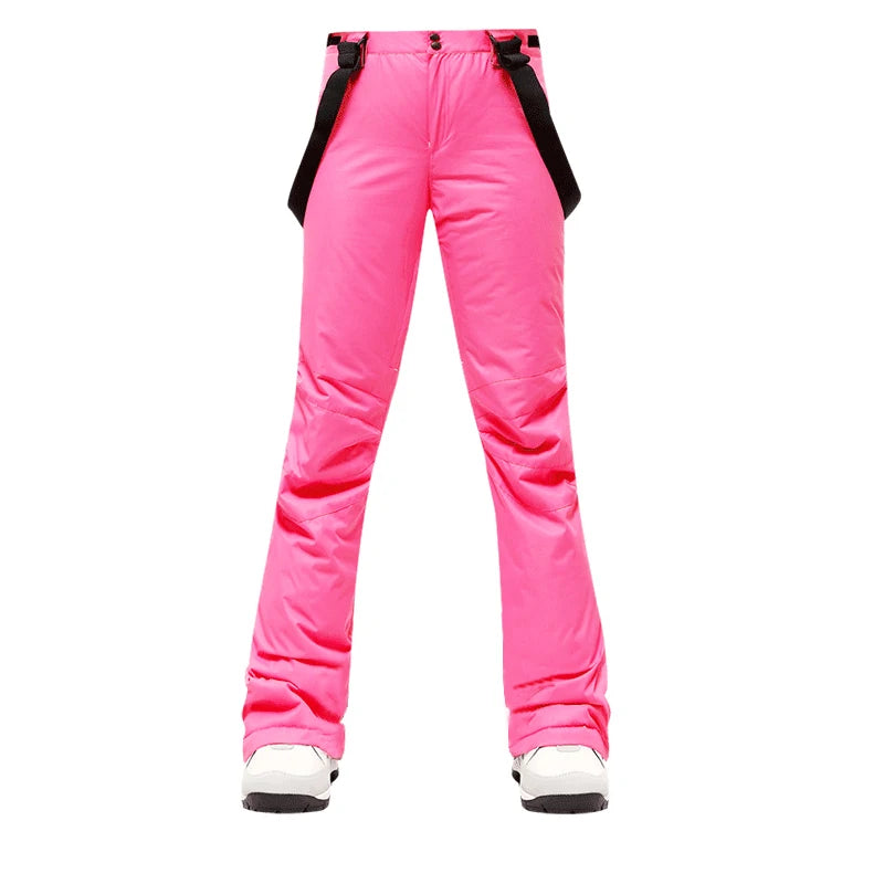 Ski Pants Women Thicken Windproof Waterproof Winter Snow Pants Outdoor Sports Snowboarding Warm Breathable Overalls-Dollar Bargains Online Shopping Australia