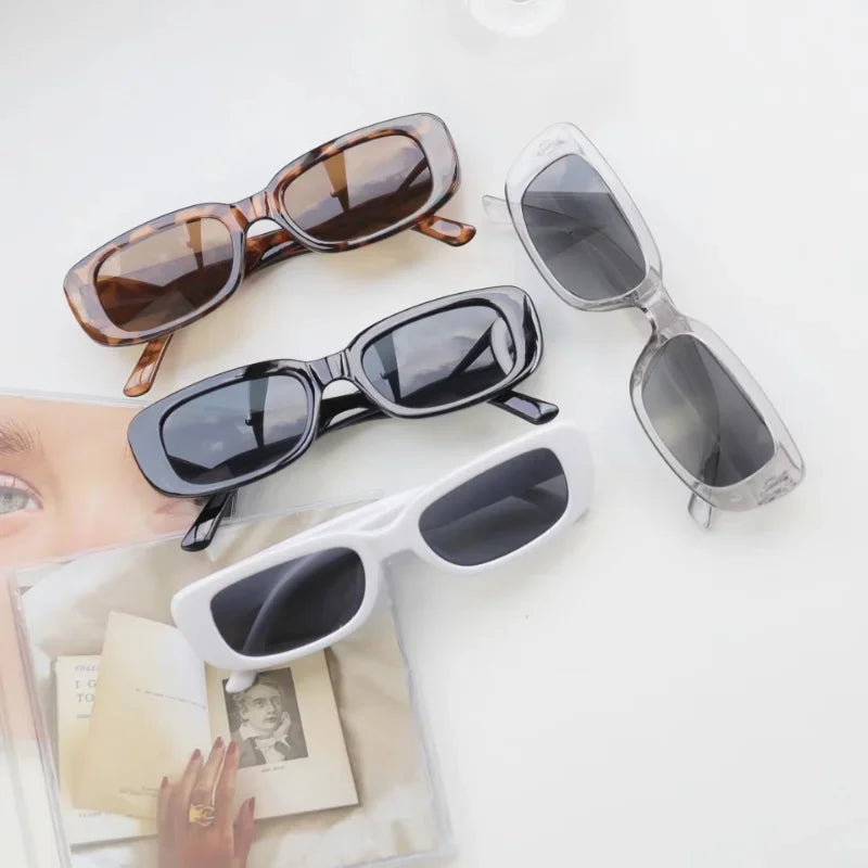 Vintage Oval Sunglasses Woman Luxury Brand Small Rectangle Sun Glasses Female Small Ellipse Eyewear UV400-Dollar Bargains Online Shopping Australia