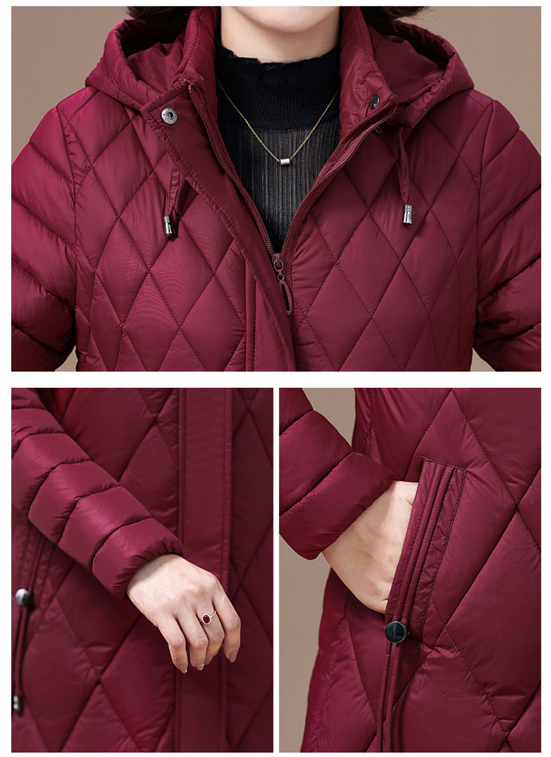 Ladies diamond quilting slim coat women padded jacket fashion jacket-Dollar Bargains Online Shopping Australia