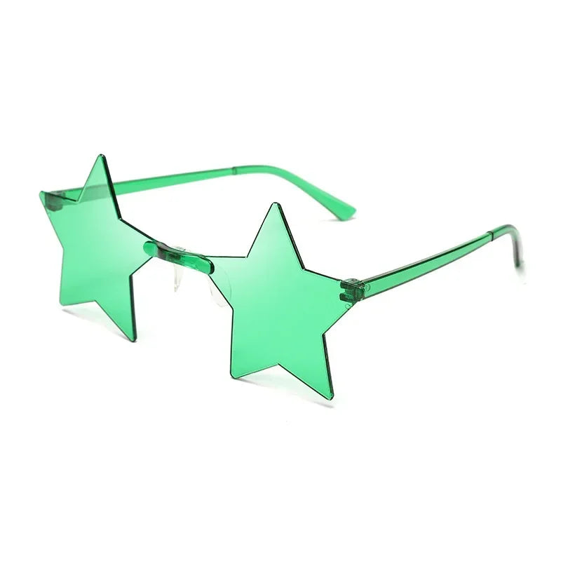 Star Sunglasses Ocean Color Frameless Personality Dazzle Ball Sun Candy Color One Mirror-Dollar Bargains Online Shopping Australia