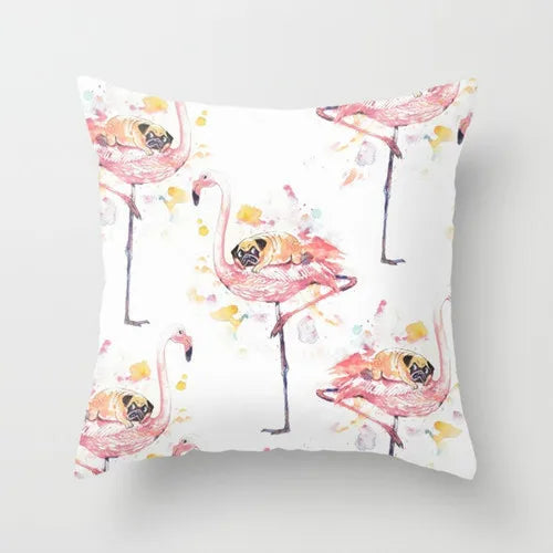 Pink Pillow Flamingo Backrest Headboard Decorative Cushion Nordic Style Office Nap Pillow Car Lumber Pad cute pillow removable-Dollar Bargains Online Shopping Australia