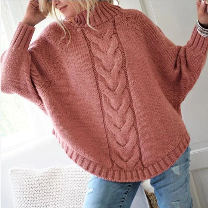 Women Sweater Casual Pullovers Basics Knitted Loose O-neck Batwing Sleeve Elegance Sweet Female Clothing-Dollar Bargains Online Shopping Australia