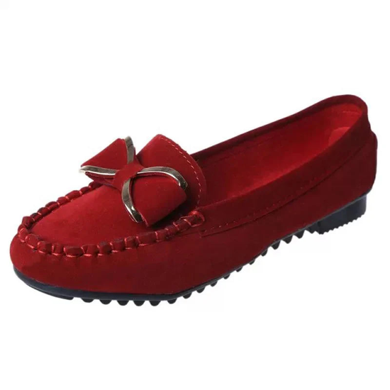 Elegant Butterfly-Knot Comfortable suede loafers Boat Shoes Comfort Slip-On Casual Walking Flats-Dollar Bargains Online Shopping Australia