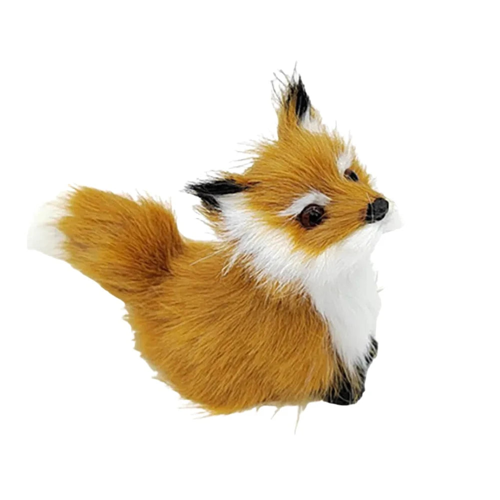 Simulation Rabbit Owl Cat Fox Ornament Furs Squatting Model Home Decoration Animal World with Static Action Figures Gift for Kid-Dollar Bargains Online Shopping Australia