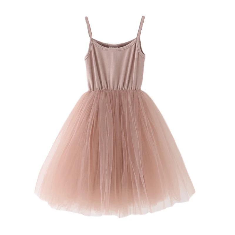 Baby Girls Cotton Tutu Dress Toddler Party Tulle Sundress Infant Princess Sleeveles Dresses Children Kids Sundress Clothing-Dollar Bargains Online Shopping Australia