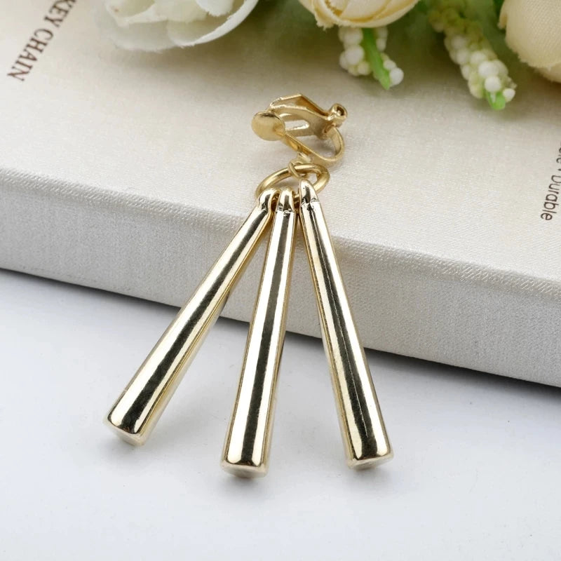 3Pcs/Set Roronoa Zoro Earrings Ear Clips Gold Color Small Geometric Non-Pierced Jewelry Hip Hop Wholesale Pendant Earrings-Dollar Bargains Online Shopping Australia