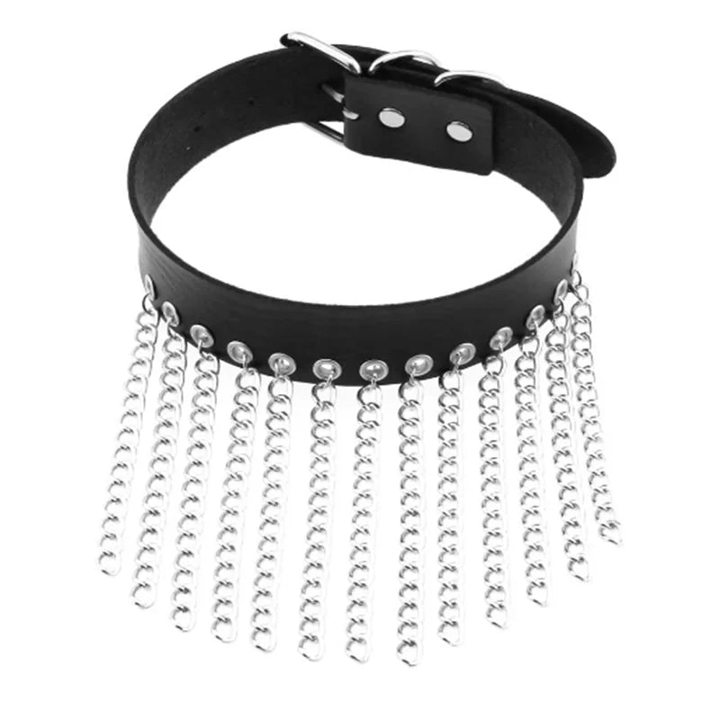 Harajuku Cosplay Rivet Punk Rock Gothi Women Collar Sexy PU Leather Heart Cross Spike Hip Hop Bondage Choker Jewelry-Dollar Bargains Online Shopping Australia