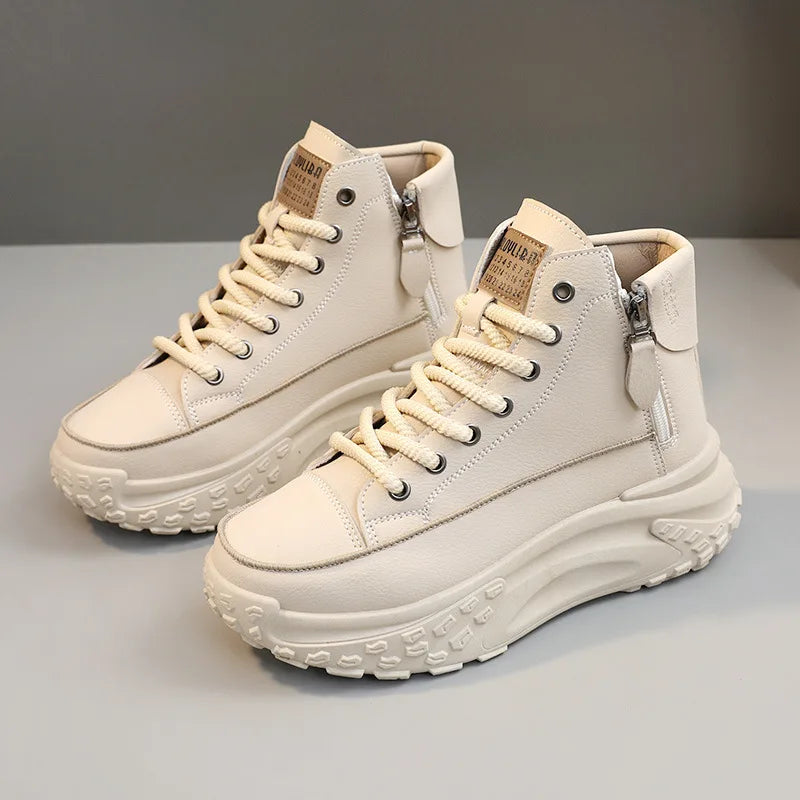 Women Sneakers Luxury Fashion High Top Women Boots Platform Casual Shoes Outdoor Running Shoes for Women-Dollar Bargains Online Shopping Australia