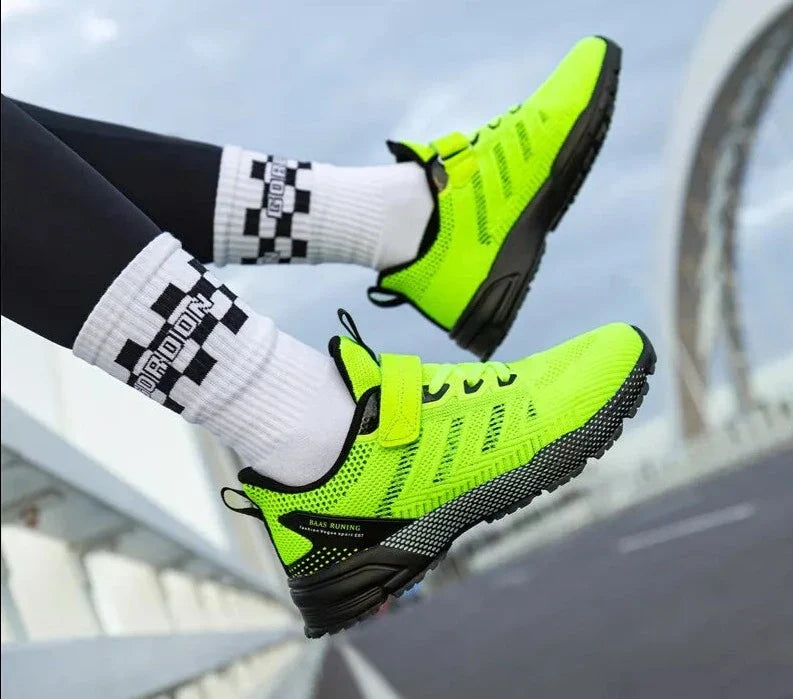 Children Sport Shoes Lightweight Running Shoes Boys Kids Summer Breathable Casual Sneakers Hookloop