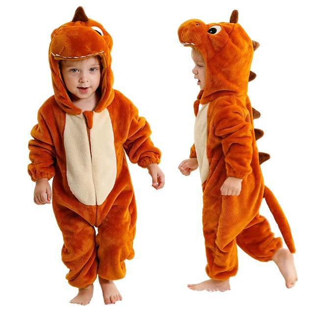 Halloween Baby Rompers Winter Hooded Flannel Toddler Infant Clothes Overall Bodysuits Jumpsuit Costume-Dollar Bargains Online Shopping Australia