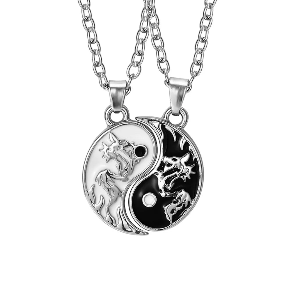 Best Friend Necklace 2-Piece Pendant Necklace Good Friend Forever Necklace Choker Friendship BFF Men And Women Jewelry Gift-Dollar Bargains Online Shopping Australia