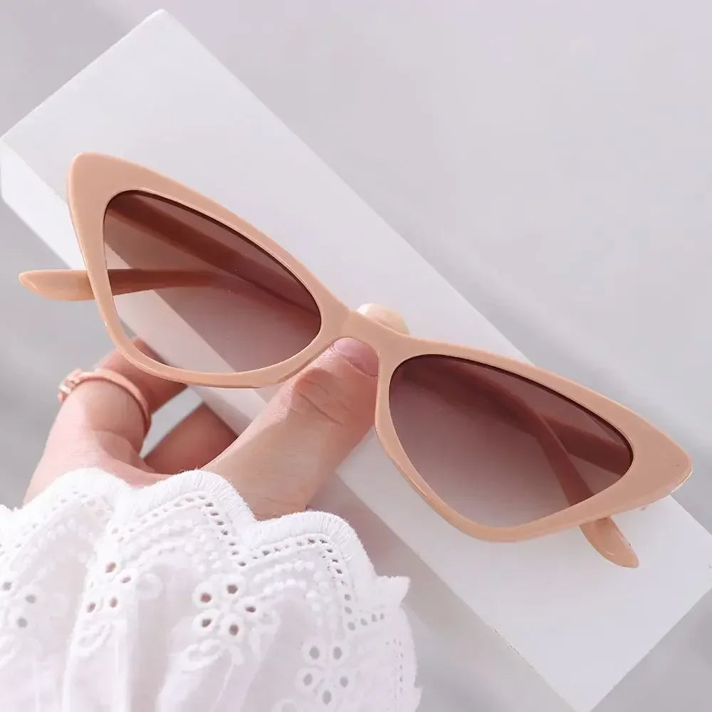 Fashion Women's Luxury Cat Eye Sunglasses Triangle Vintage Design UV400 Sun Glasses Unisex Classic Small Outdoor Goggle Shades-Dollar Bargains Online Shopping Australia