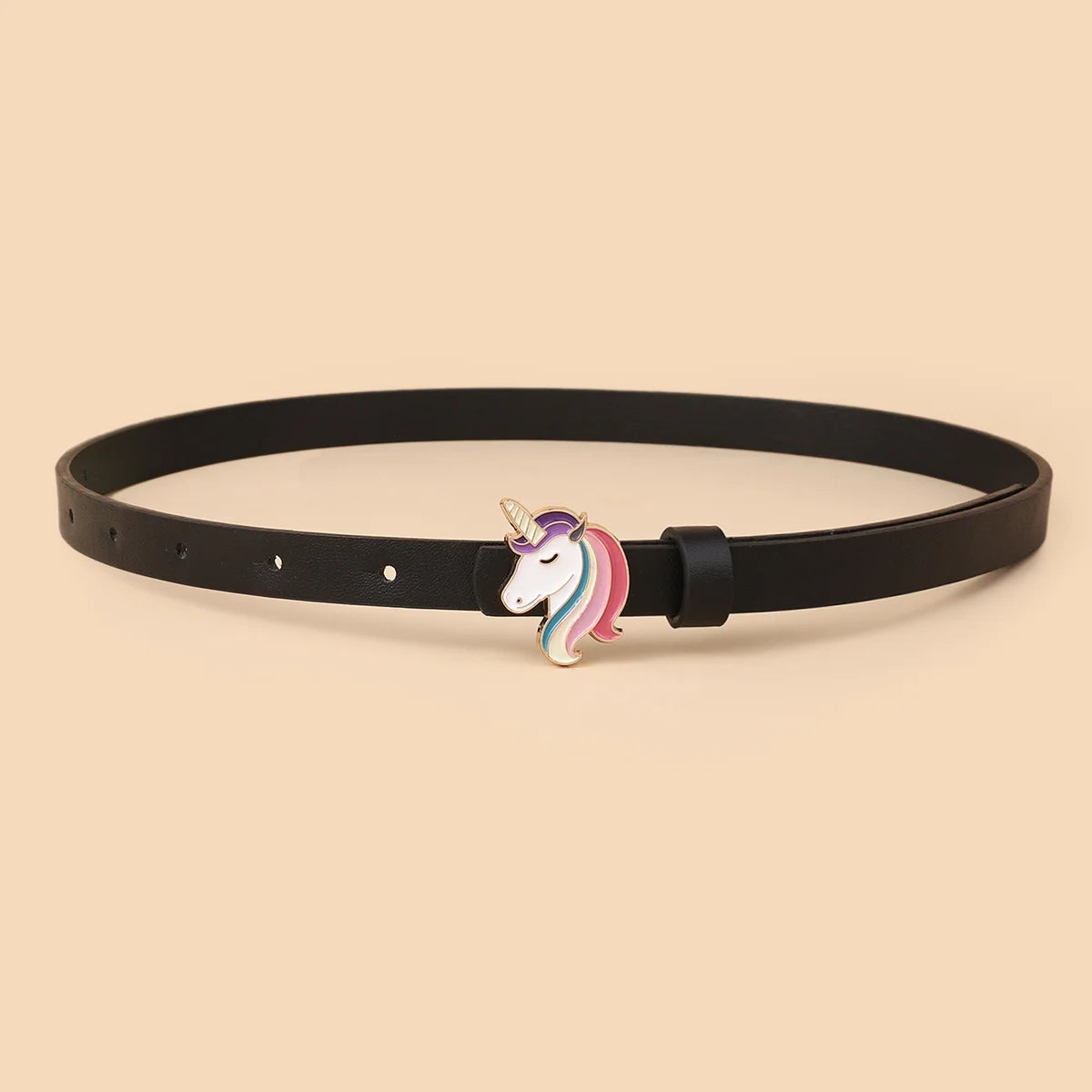 Unicorn Pony Buckle Thin Belt for Boys and Girls Universal for Kids-Dollar Bargains Online Shopping Australia