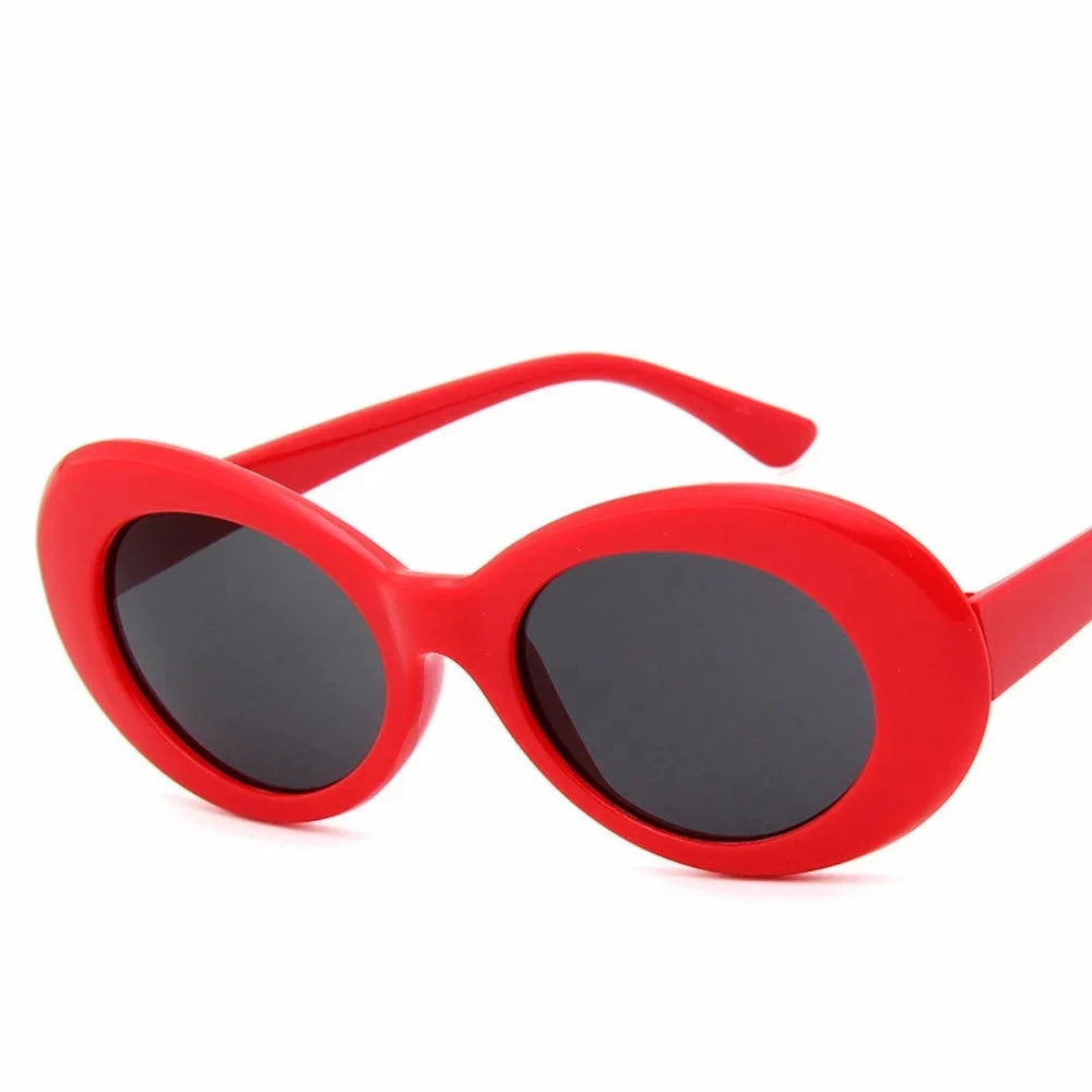 Goggle Glasses Oval Sunglasses Ladies Trendy Hot Vintage Retro Sunglasses Women's White Black Eyewear UV-Dollar Bargains Online Shopping Australia
