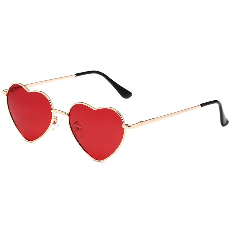 Women's Metal Heart Shaped Sunglasses Gradient Outdoor Goggles Female Eyewear UV400 Shades Metal Women Girls Sunglasses-Dollar Bargains Online Shopping Australia