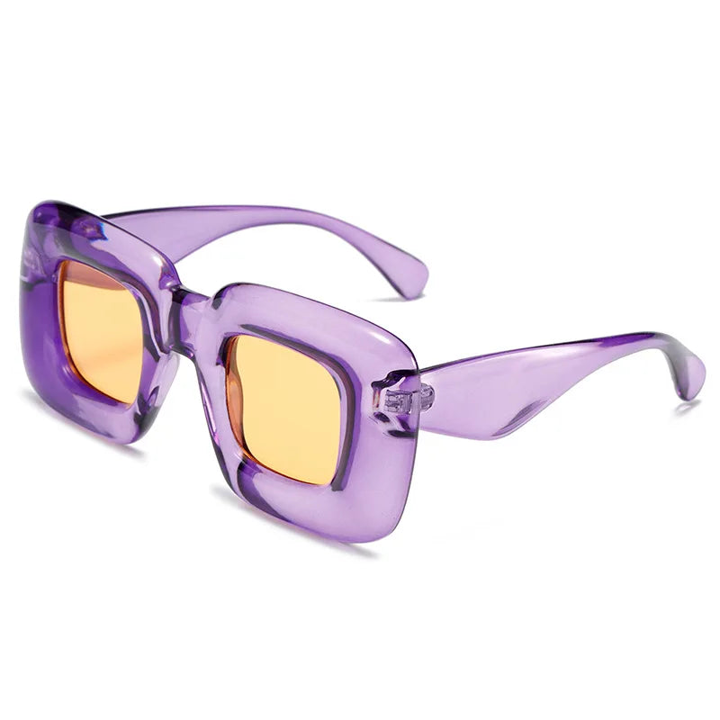 Colorful Square Sunglasses Women Brand Designer UV400 Men Y2K Sun Glasses-Dollar Bargains Online Shopping Australia