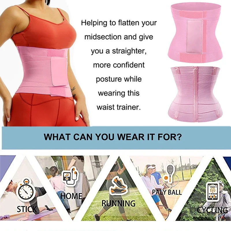 Modeling Belt Waist Trainer Tummy Trimmer Sheath Girdles Workout Weight Loss Strap Corset Waist Cincher Wrap Shapewear-Dollar Bargains Online Shopping Australia