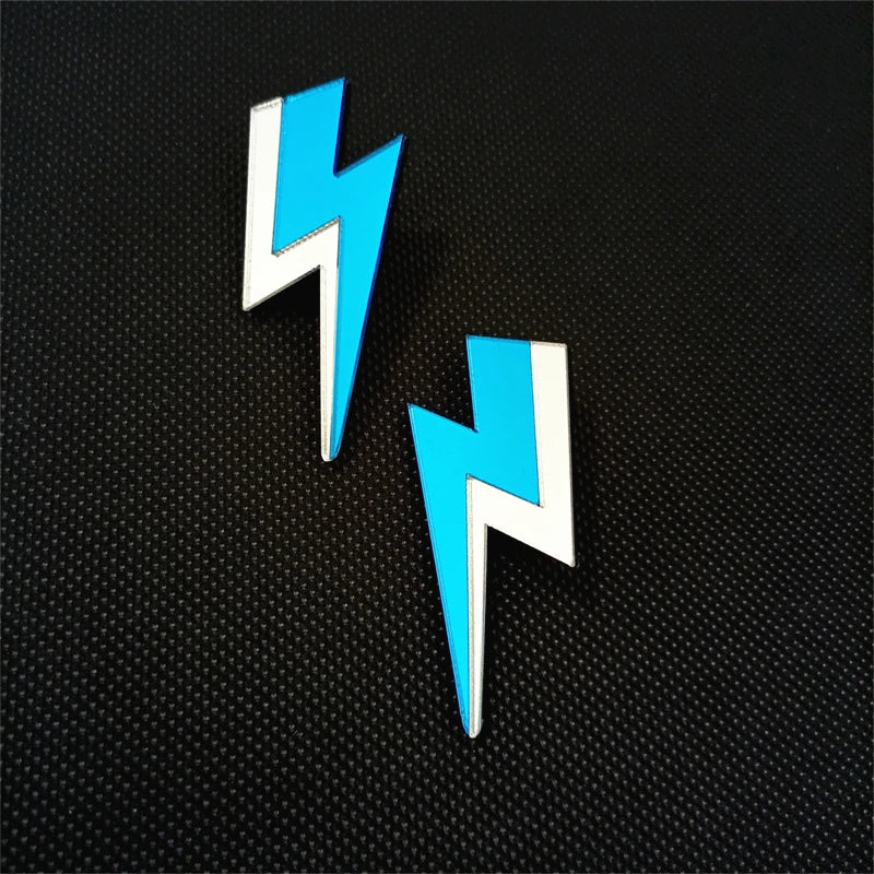 Glitter Lightning Acrylic Stud Earrings For Women Multicolor Jewelry Mirror Trendy Fashion Summer Classic Accessories-Dollar Bargains Online Shopping Australia