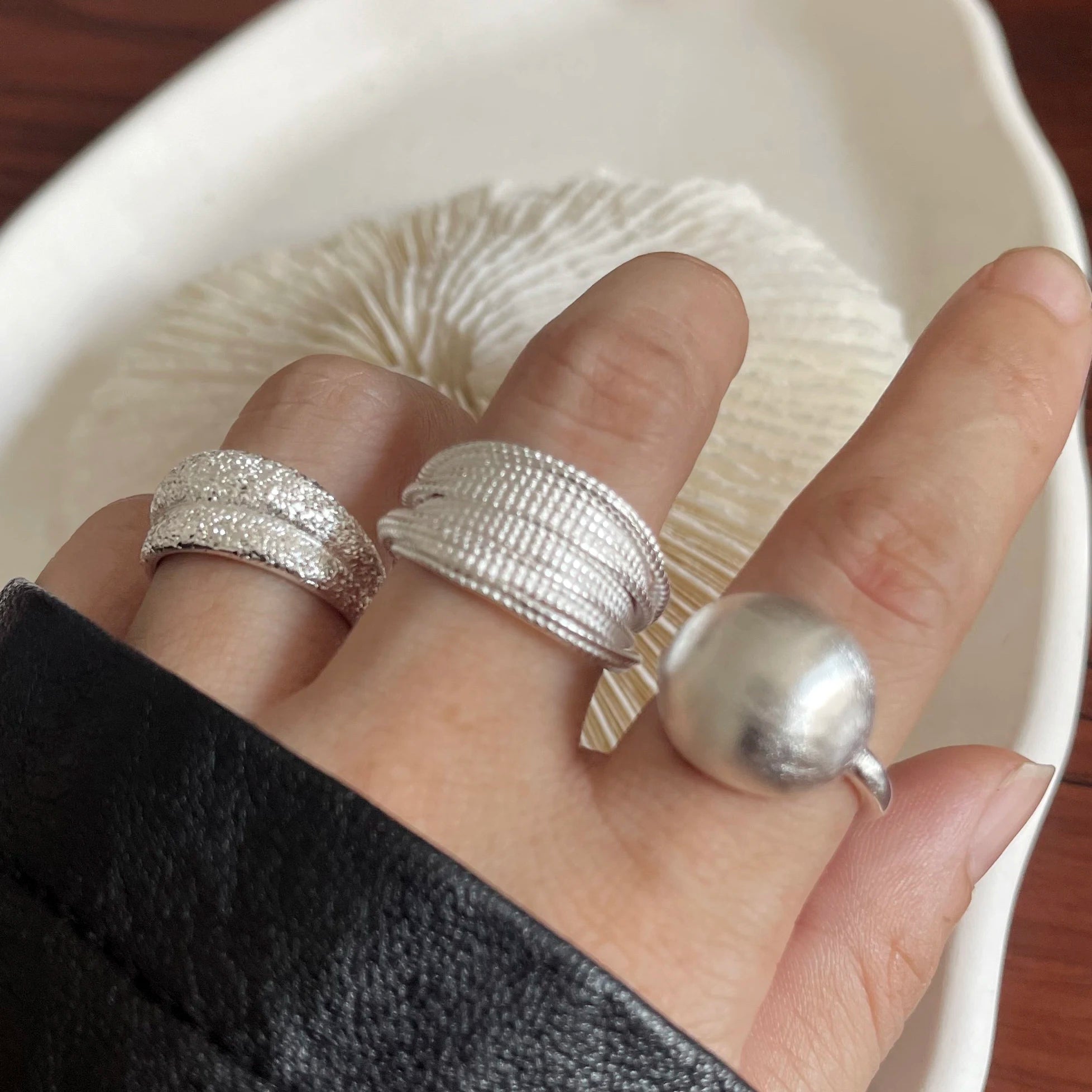 Sterling Silver String Ring For Women Heart Jewelry Finger Open Handmade Shinning Rings Allergy For Birthday Gift-Dollar Bargains Online Shopping Australia