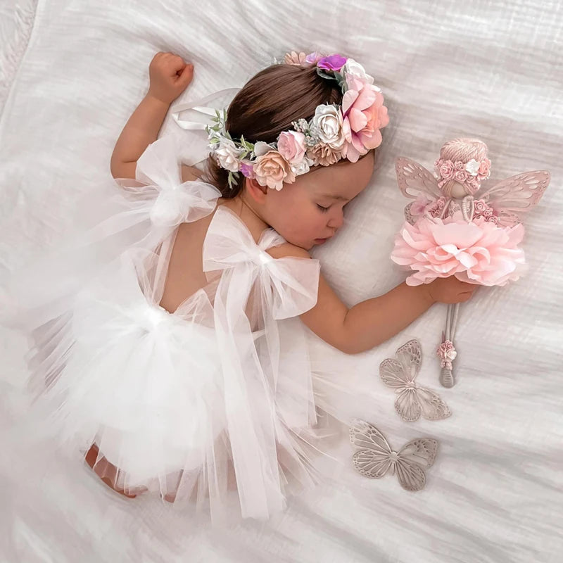 Summer Baby Girls Party Dress Clothes Lace Bodysuits & One-pieces Baby Photograph Clothing-Dollar Bargains Online Shopping Australia